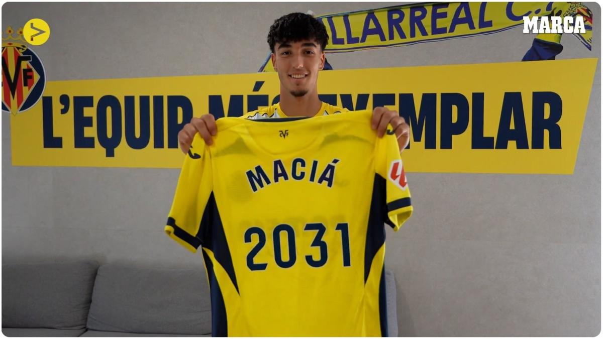 Villarreal amarra a su joya de la cantera: Carlos Maciá firma hasta 2031