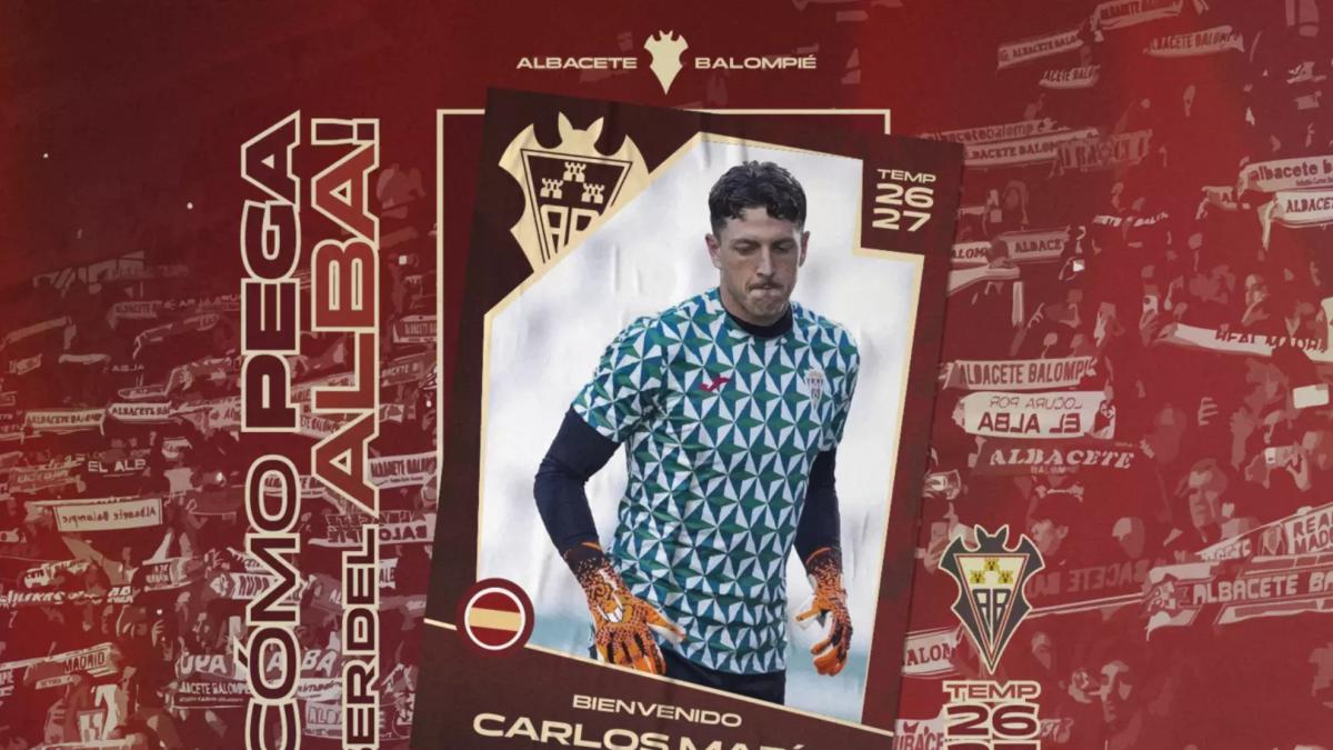 Carlos Marín llega al Albacete: el portero cordobesista firma por dos temporadas