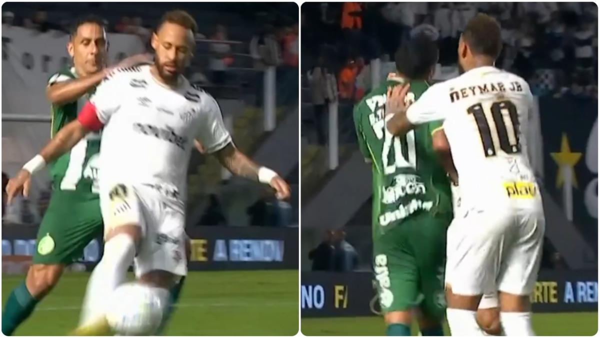 ¡Neymar explota tras recibir una dura falta! Así fue la reacción del brasileño