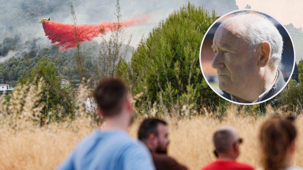 Enrique Saura, Valencia legend, evicted by the Castellón fire: "This is a powder keg"