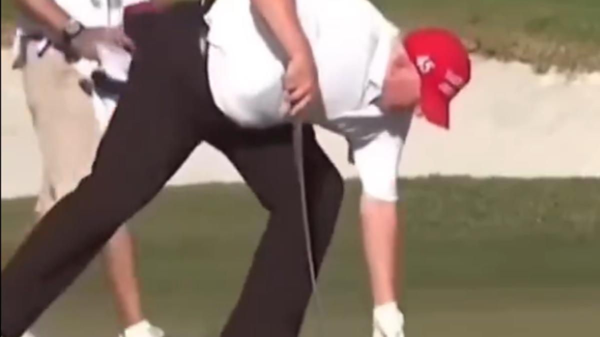 Trump, golf and cheating Why does he only win on his courses? Look at your finger...