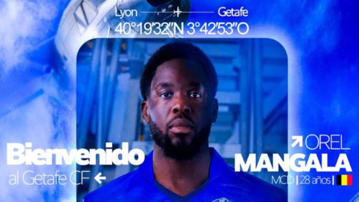 Getafe makes the arrival of Orel Mangala official