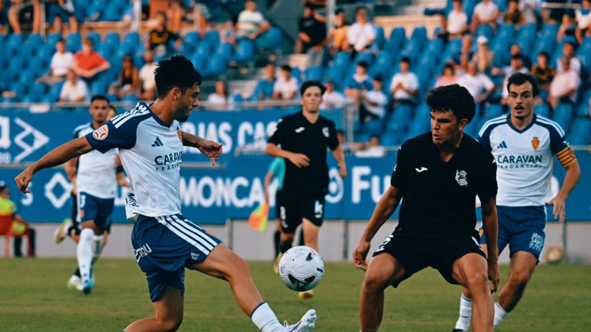 El Zaragoza se lleva su Lapetra tras remontar a la Real B