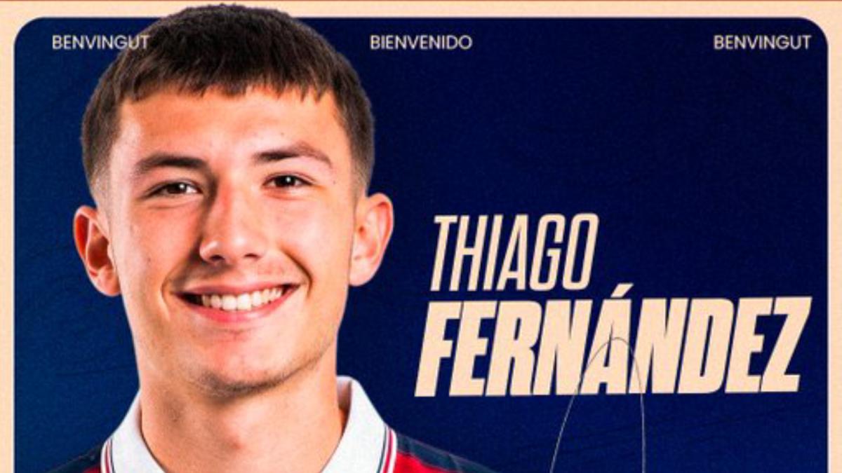Oficial: Thiago Fernández, cedido hasta final de temporada