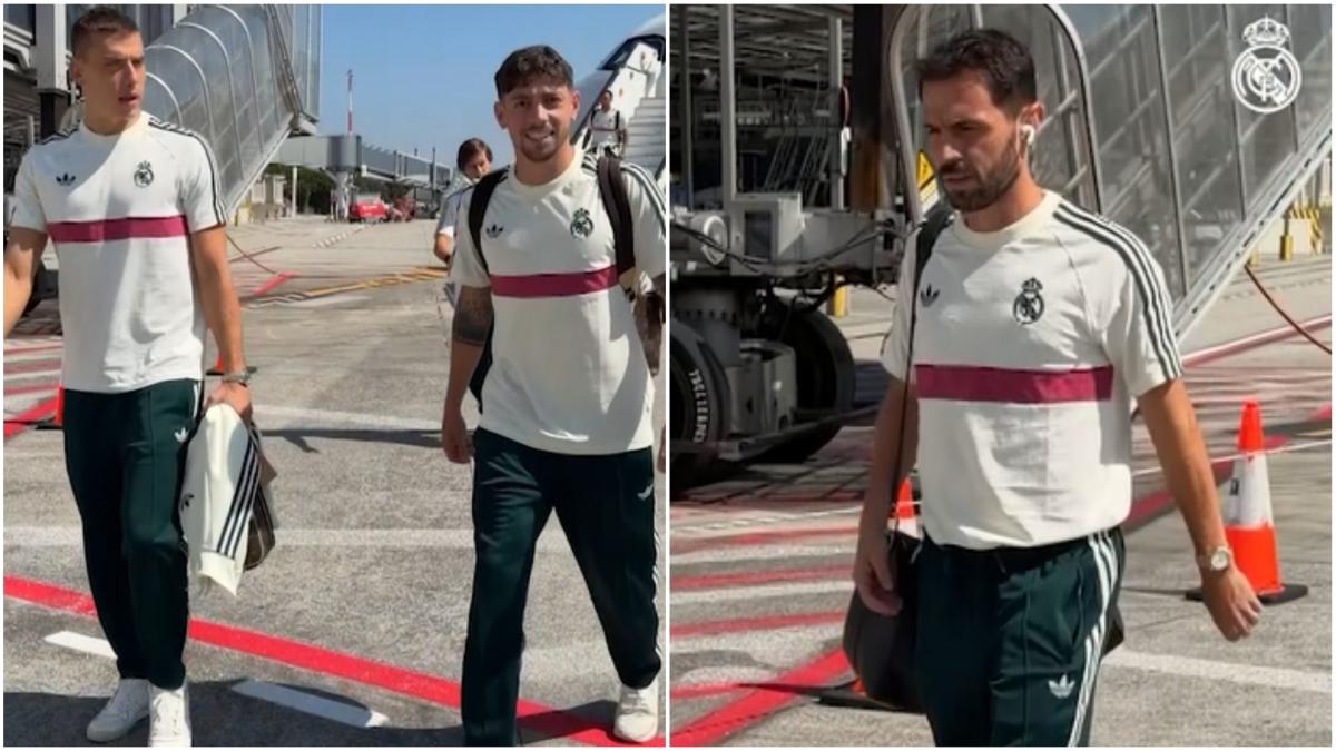 El Madrid ya llegó A Coruña, así el recibimiento de los aficionados merengues
