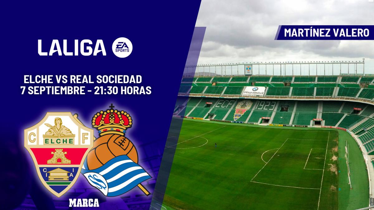 Elche busca su primera victoria mientras la Real Sociedad apunta a ganar fuera