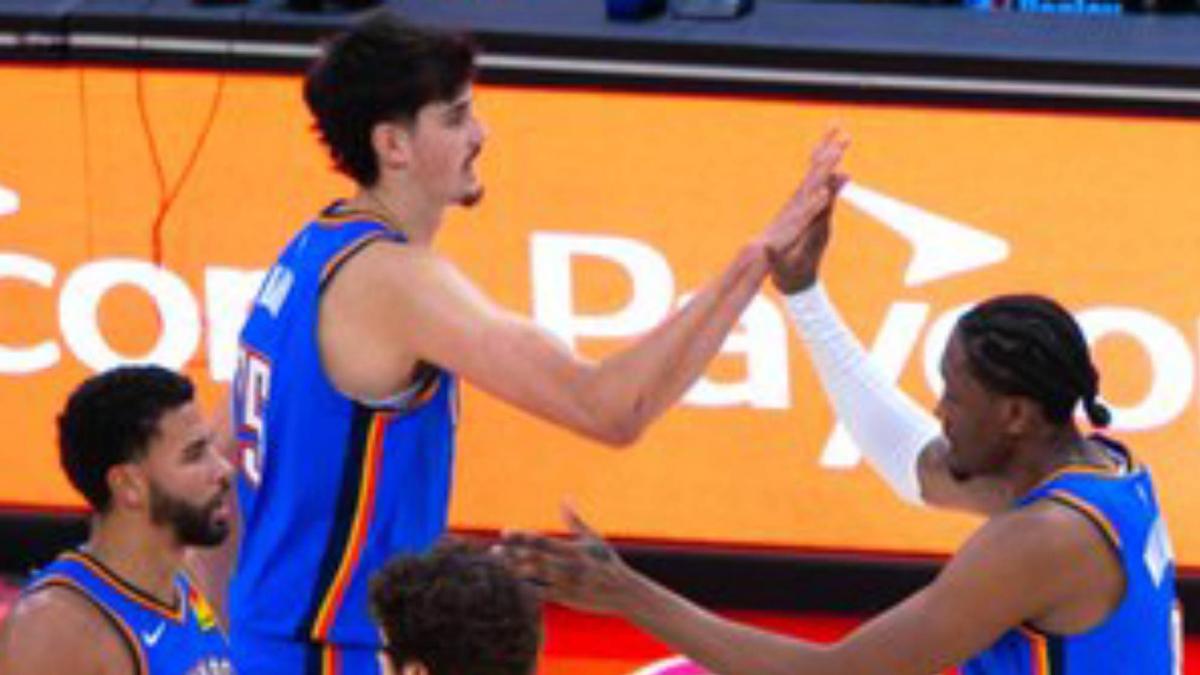  Aday Mara se baja de los dobles dígitos y se mantiene máximo en los Thunder: "Es un monstruo" 