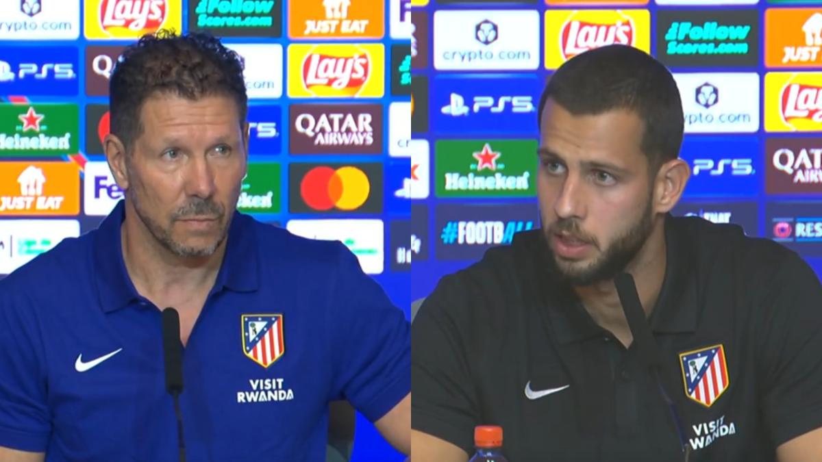 Simeone y Hancko hablan antes del choque contra el Stuttgart
