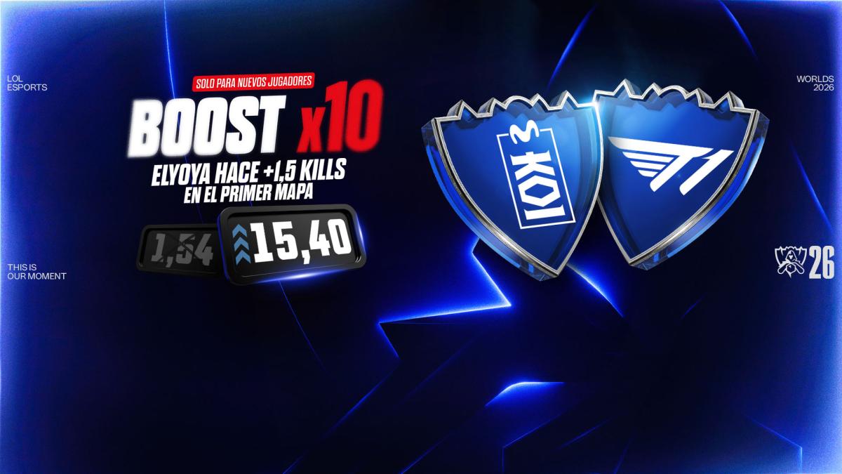 ¡De 1.54 a 15.40! Winamax revienta los Worlds de LoL con un Boost x10 en el duelo del KOI de Ibai Llanos contra T1