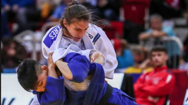 Ai Tsunoda, durante un combate en Dusseldorf.