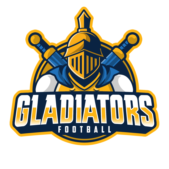 El logo del Gladiators Football.