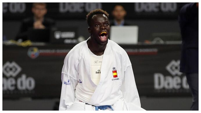 Babacar Seck, en el Mundial celebrado en Madrid.