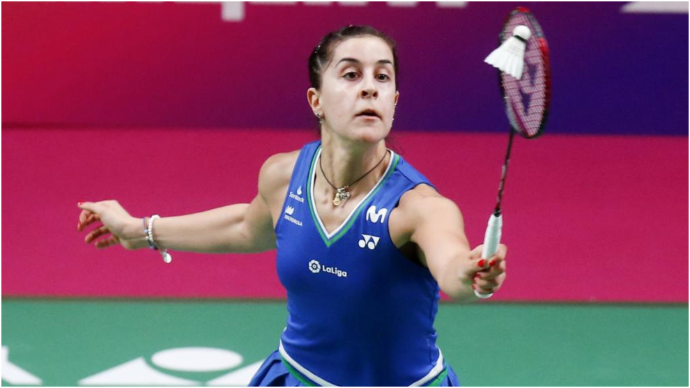 Carolina Marín, durante el último Europeo.
