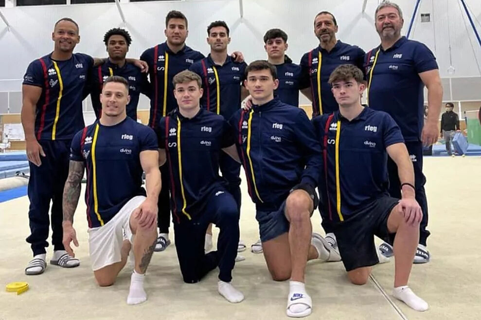 La selección española de gimnasia que ha sufrido un accidente de tráfico en Portugal