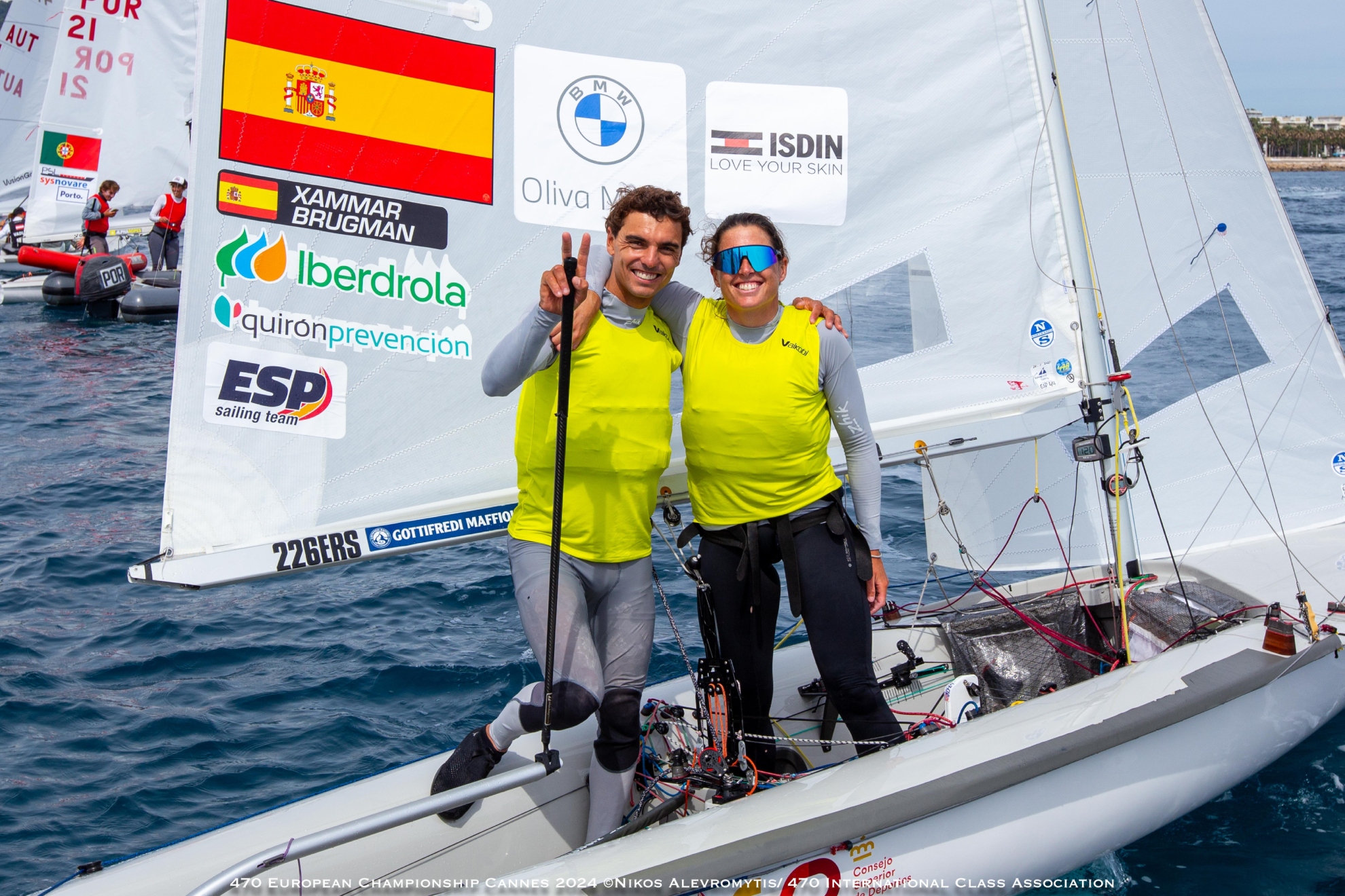 Xammar y Brugman, campeones de Europa de 470 mixto en Cannes.