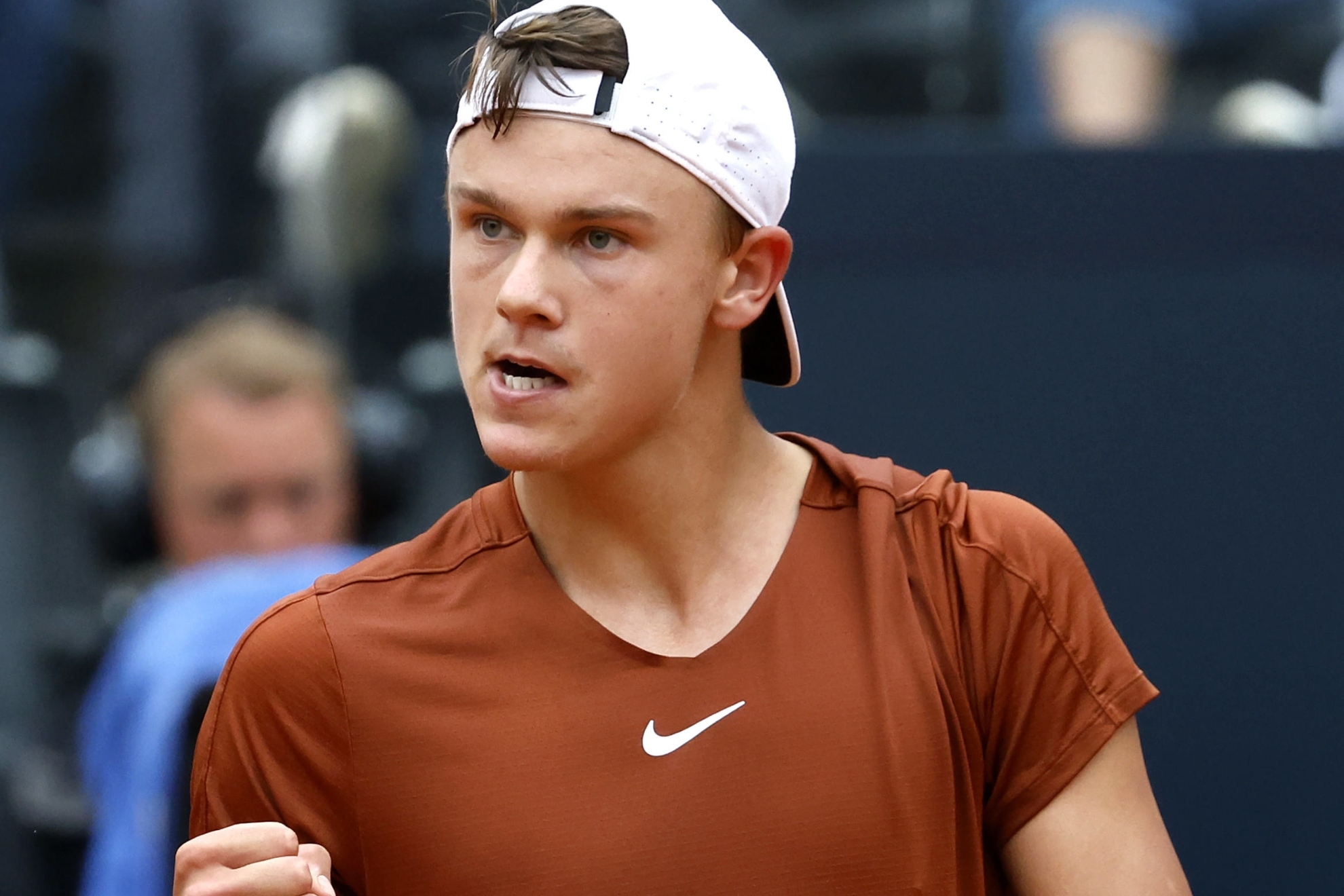 Rune, durante un partido