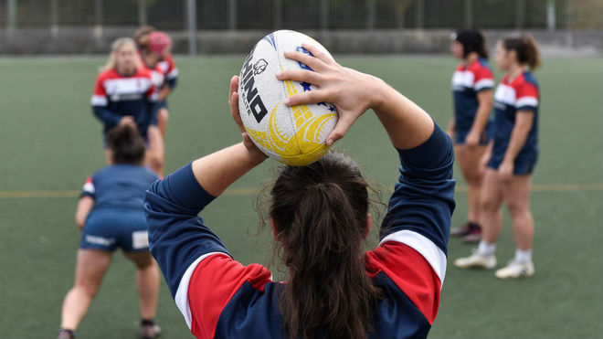 Varias jugadoras de la selección, en un entrenamiento