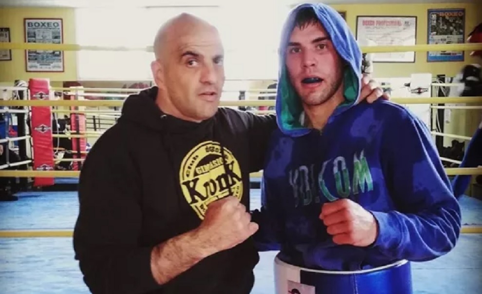 Víctor Iglesias y su pupilo Sergio García