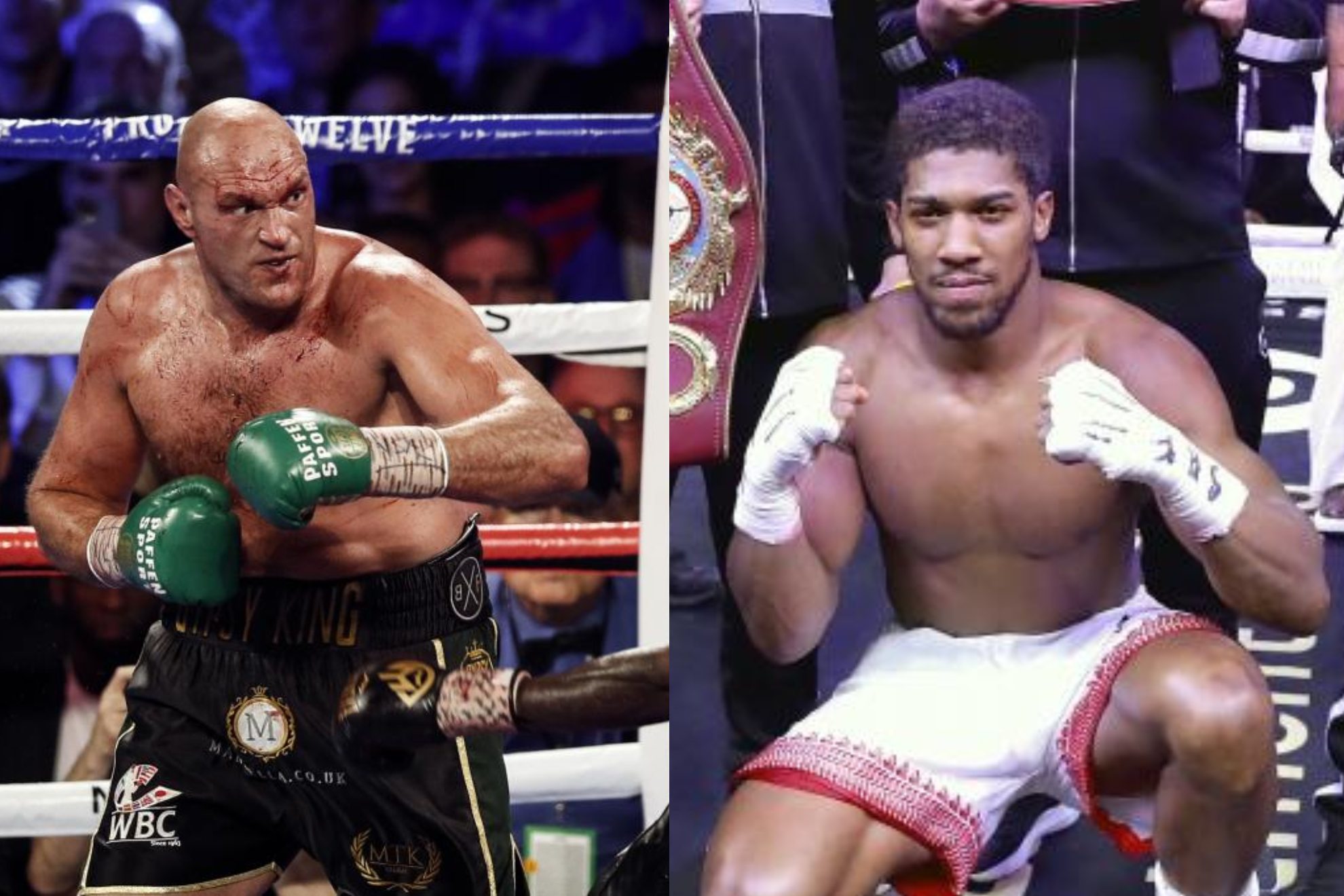 Tyson Fury y Anthony Joshua.
