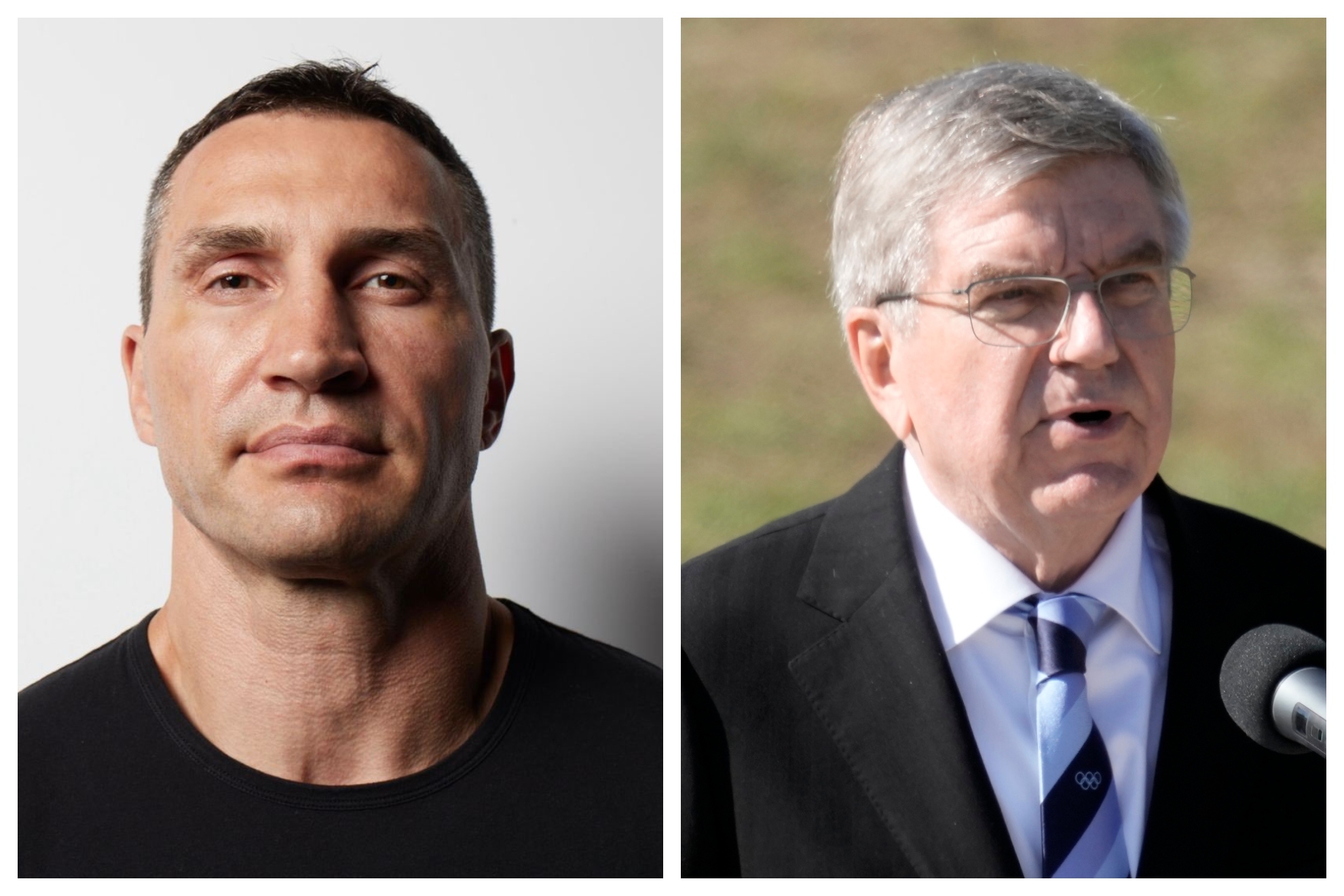 Wladimir Klitschko y Thomas Bach.