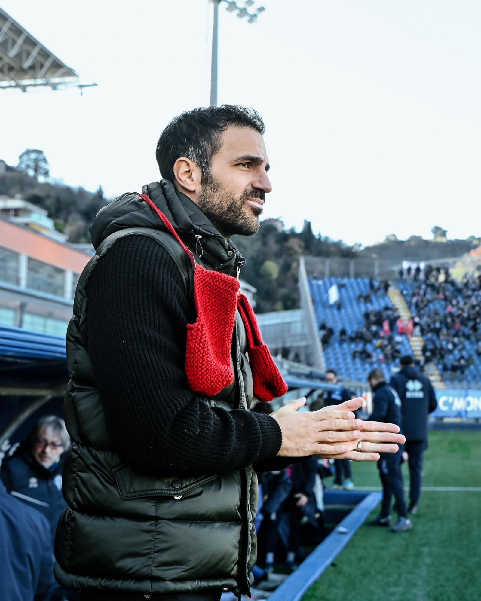 Cesc Fábregas, durante su debut con el Como.