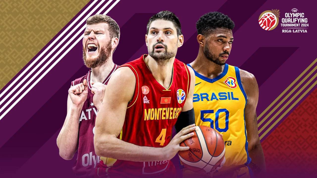 Davis Bertans (Hornets), Nikola Vucevic (Bulls) y Bruno Caboclo (Partizán).