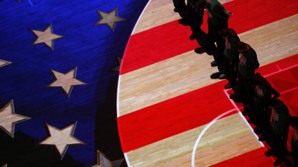 Imagen de un partido de los NBA Playoffs entre los Hawks y los Celtics