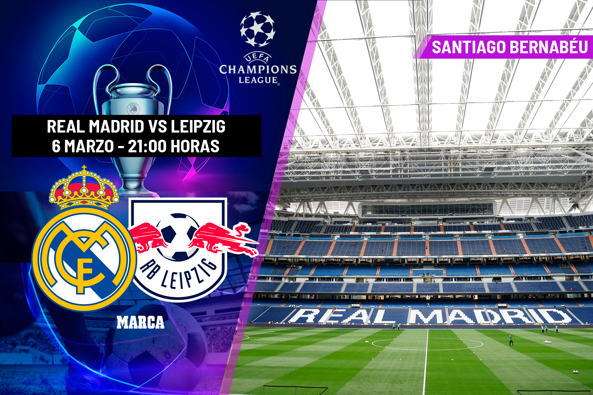 Real Madrid - RB Leipzig: a qué hora es, dónde ver y canal de TV del ...