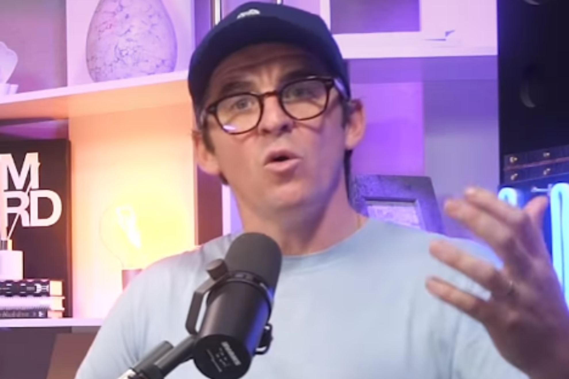 Joey Barton, durante su podcast.