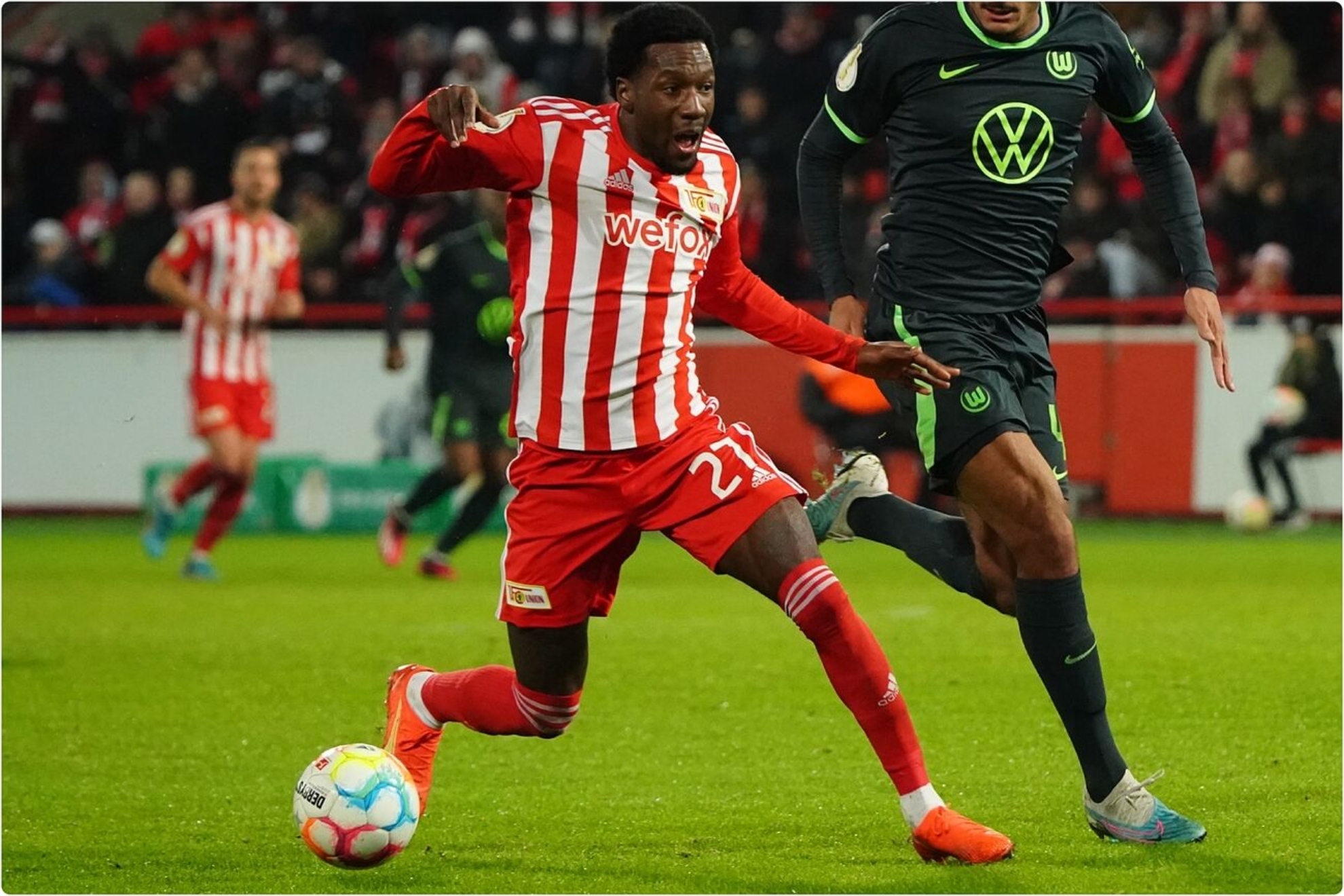 Sheraldo Becker, en un partido con el Unión Berlín.