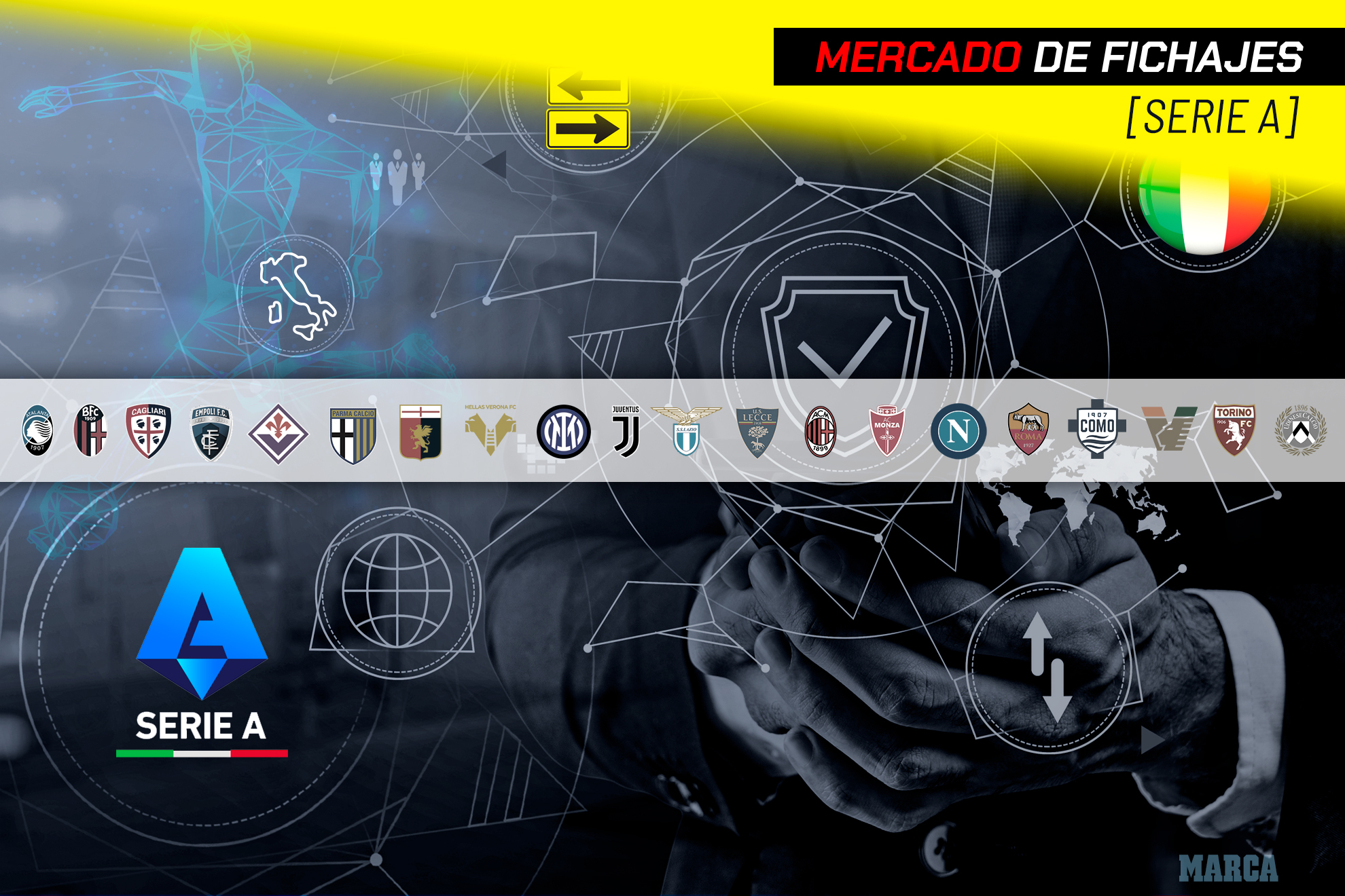 Parma, Como y Venezia son los nuevos en la Serie A del fútbol italiano.