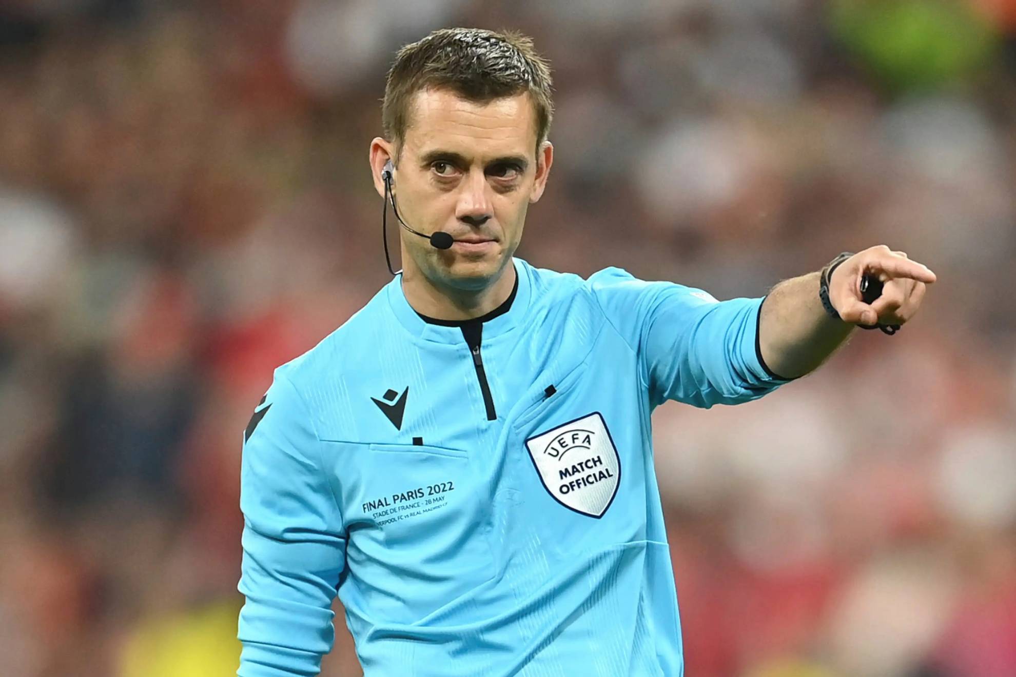 Clément Turpin será uno de los árbitros de la Eurocopa.