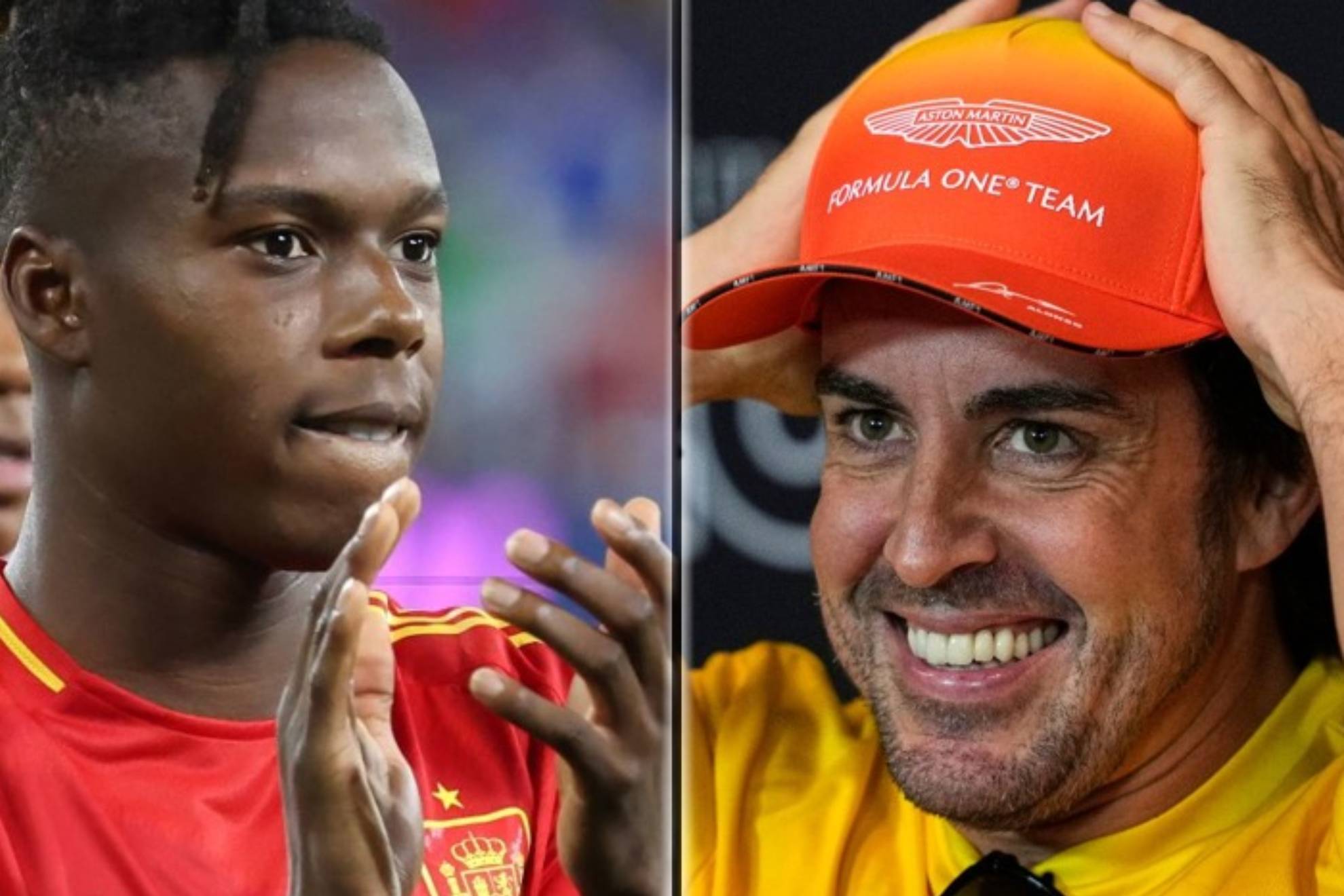 Nico Williams recupera el lema "a lo bajini se vive mejor..." del Athletic y de Aston Martin