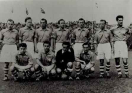 El once de la selección del Sarre ante Alemania