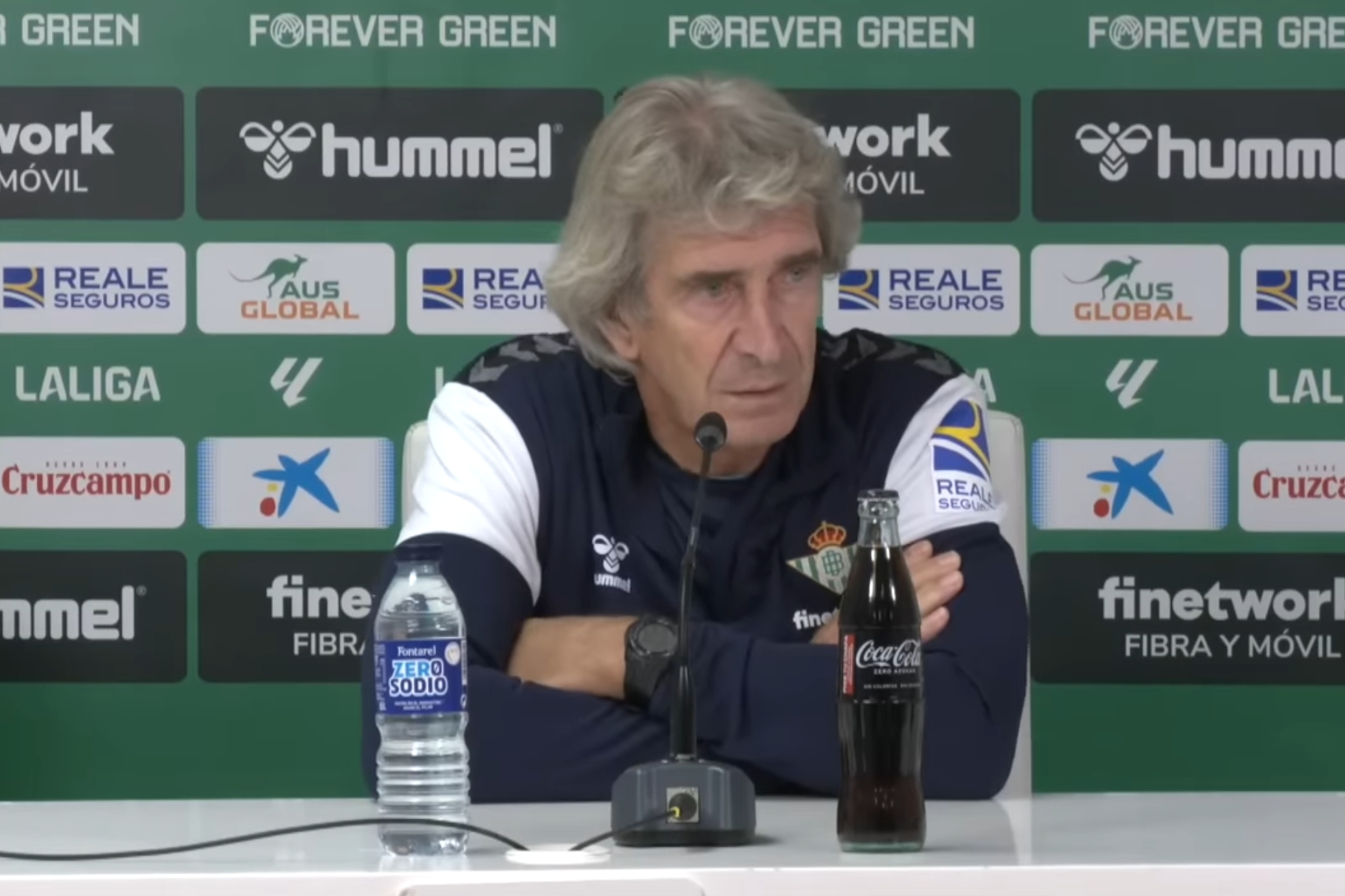Manuel Pellegrini, en sala de prensa