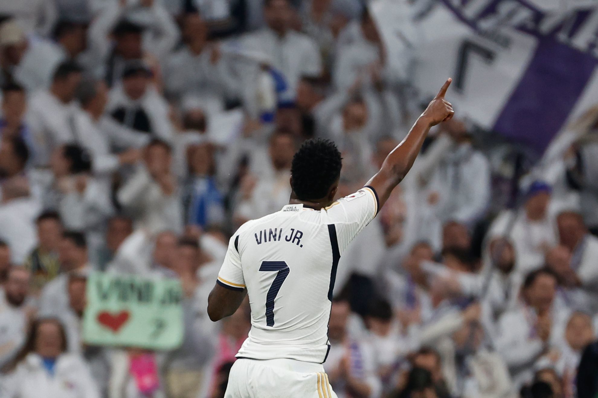 Vinicius, en el partido ante el Almería.