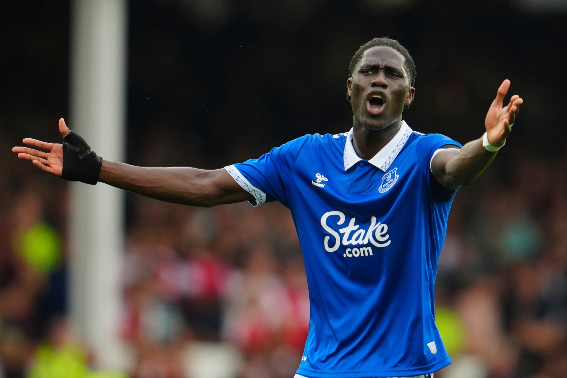 Amadou Onana, jugador del Everton.