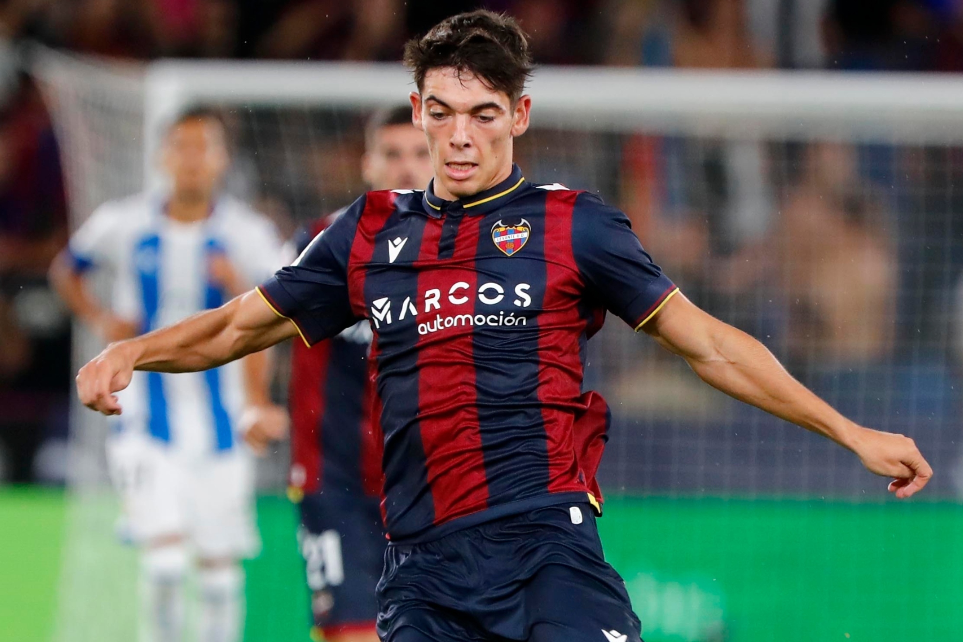 Álex Valle, en un partido con el Levante.