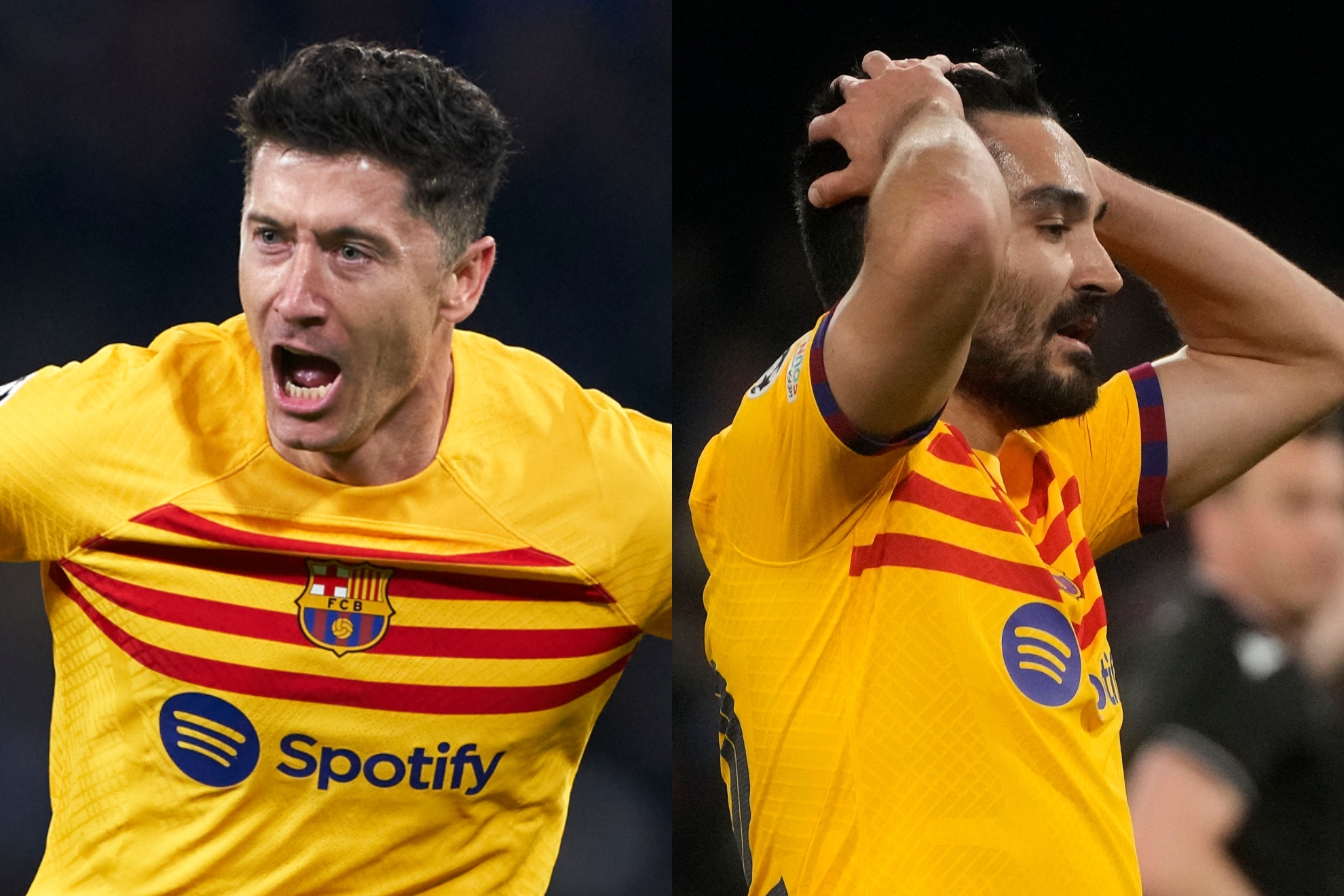 Lewandowski y Gündogan.
