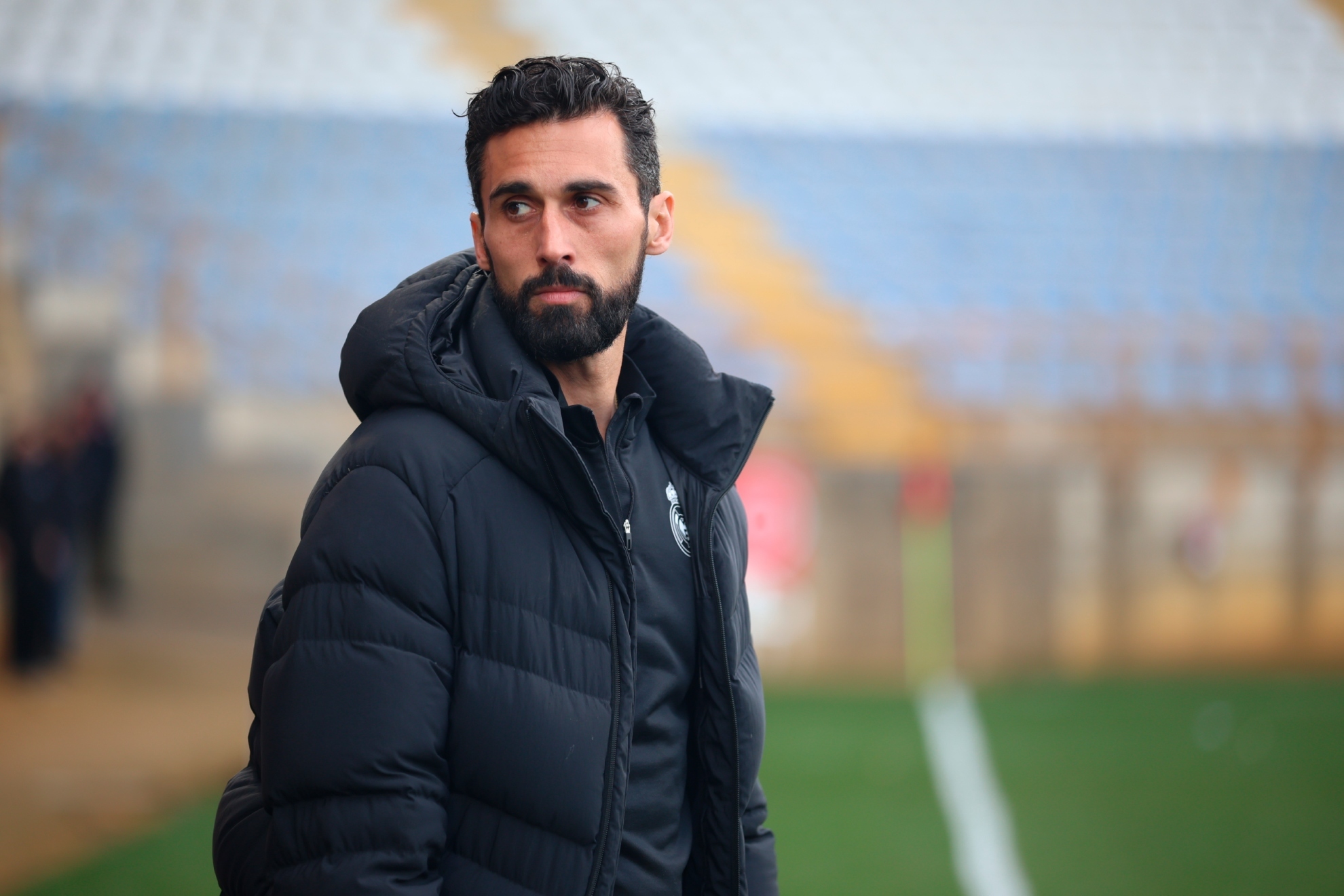 Arbeloa, durante un partido al frente del Juvenil A del Real Madrid.