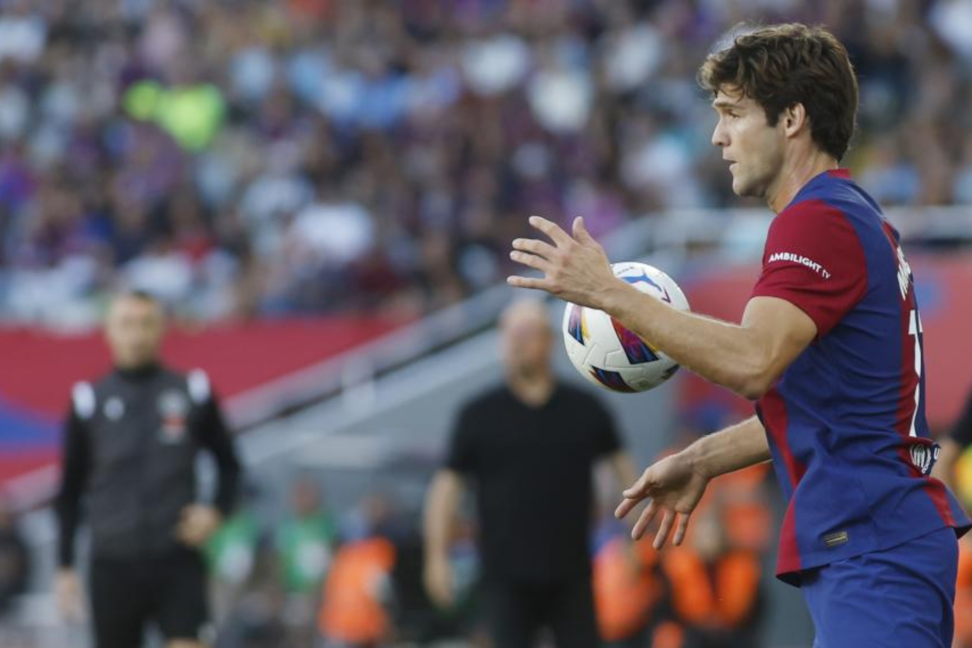 Marcos Alonso, durante un encuentro.