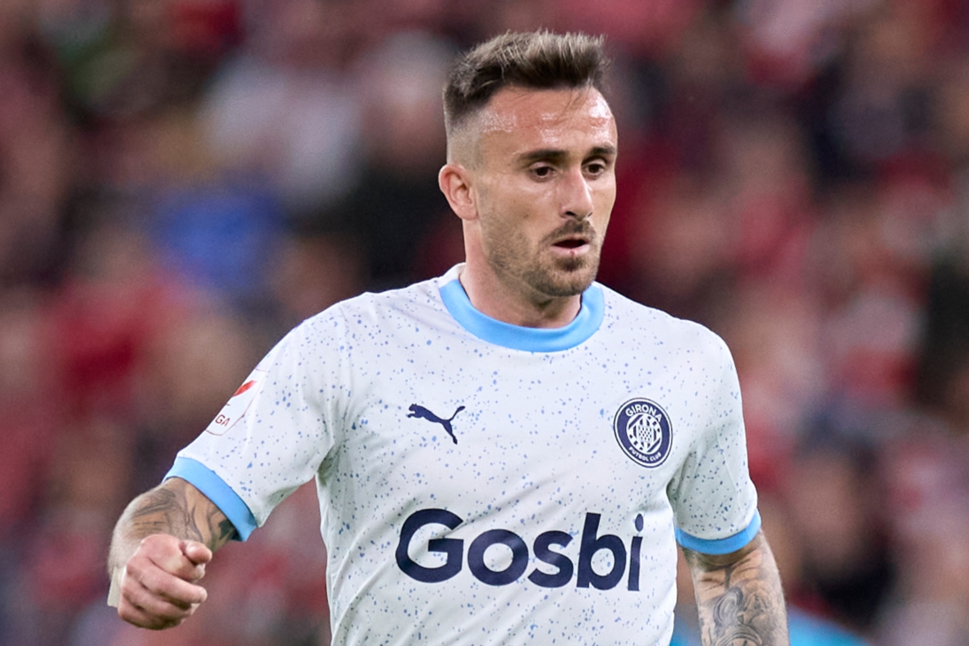 Aleix García, en un partido en San Mamés.