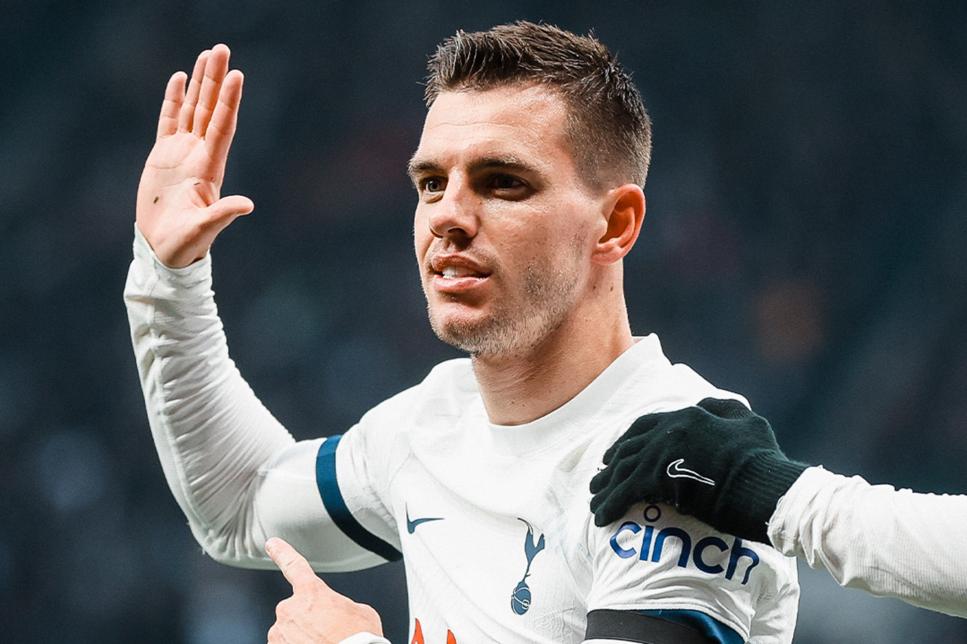 Lo Celso, celebrando un gol