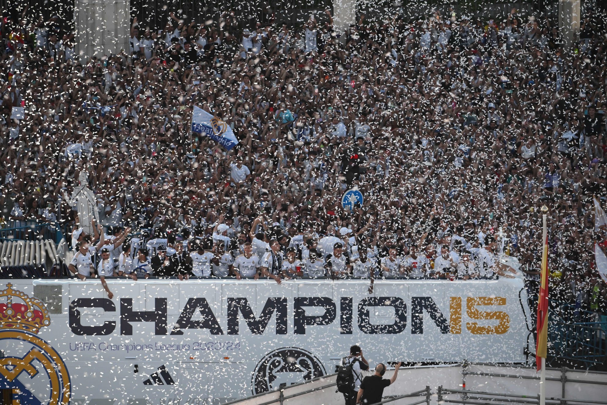 Celebración de la Decimoquinta en Cibeles