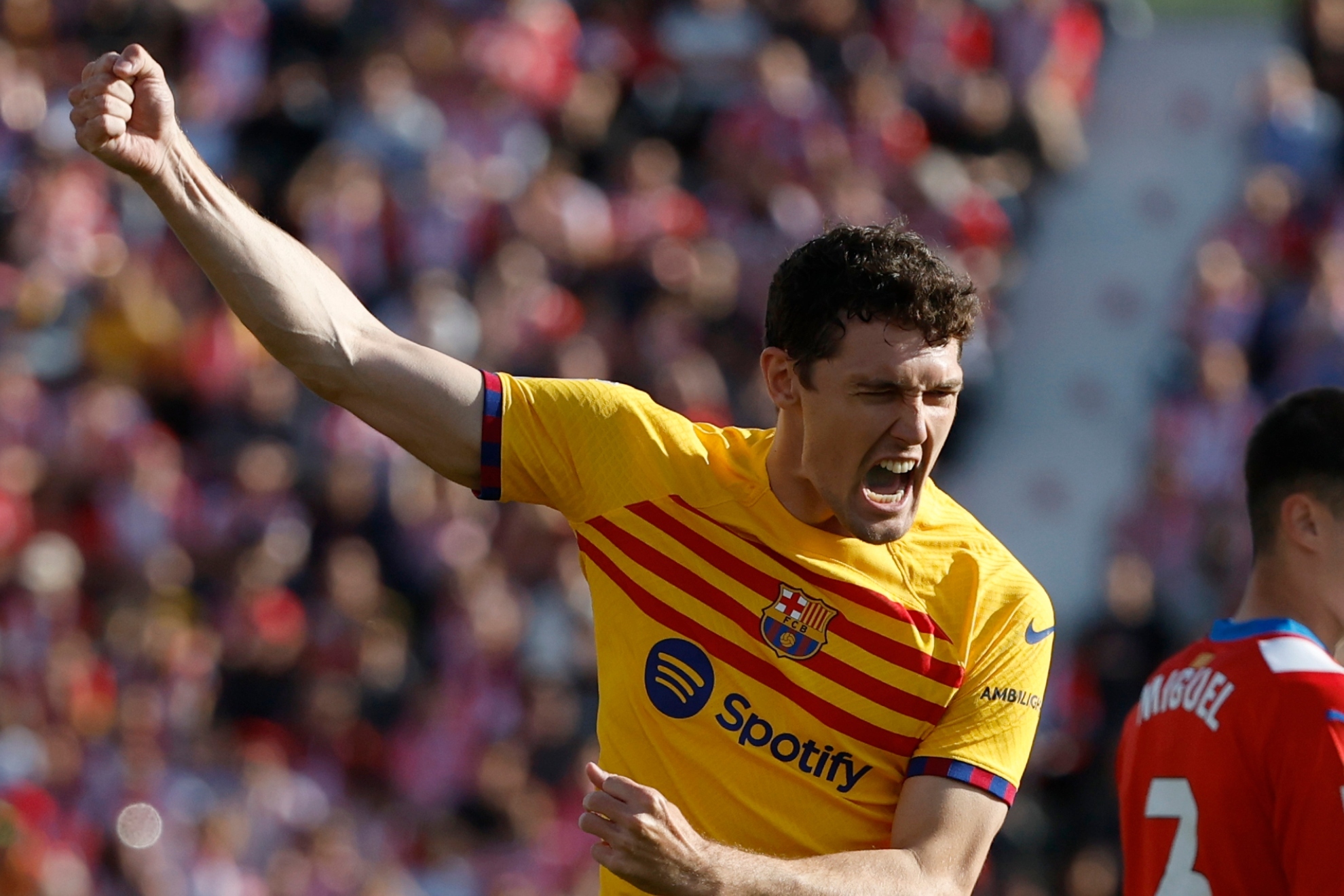 Christensen, en un partido contra el Girona.