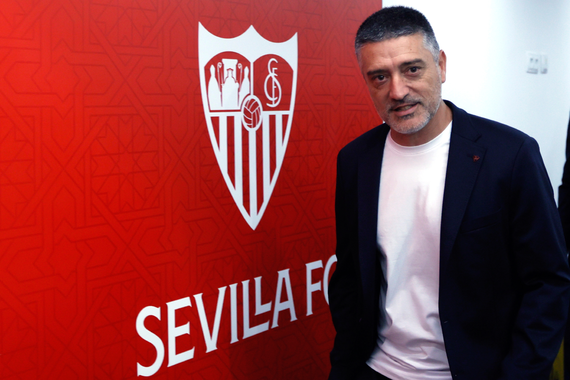 García Pimienta, durante su presentación