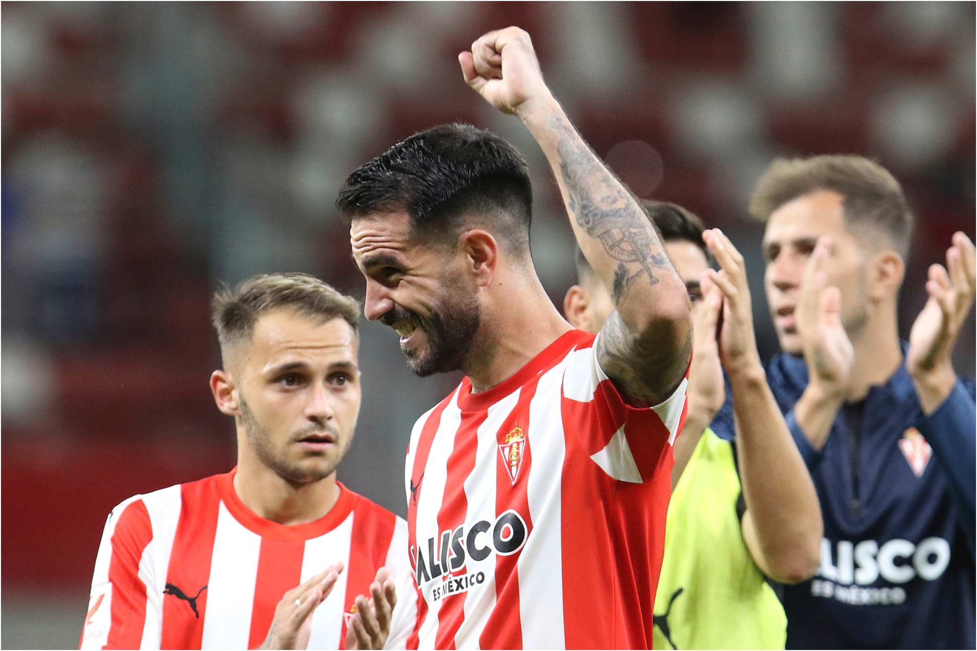 Pablo Insua, con el Sporting