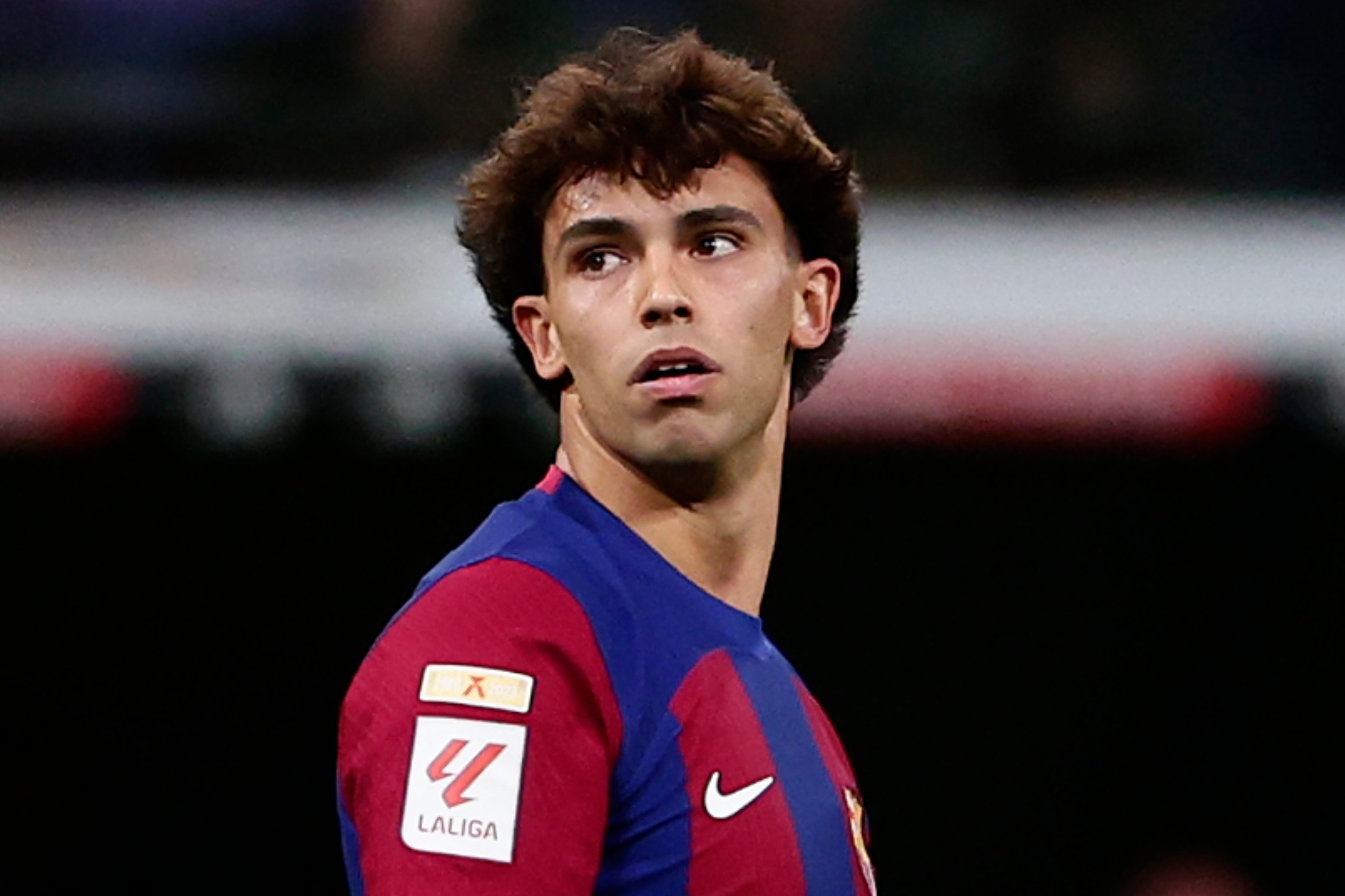 Joao Félix, en un partido con el Barcelona.