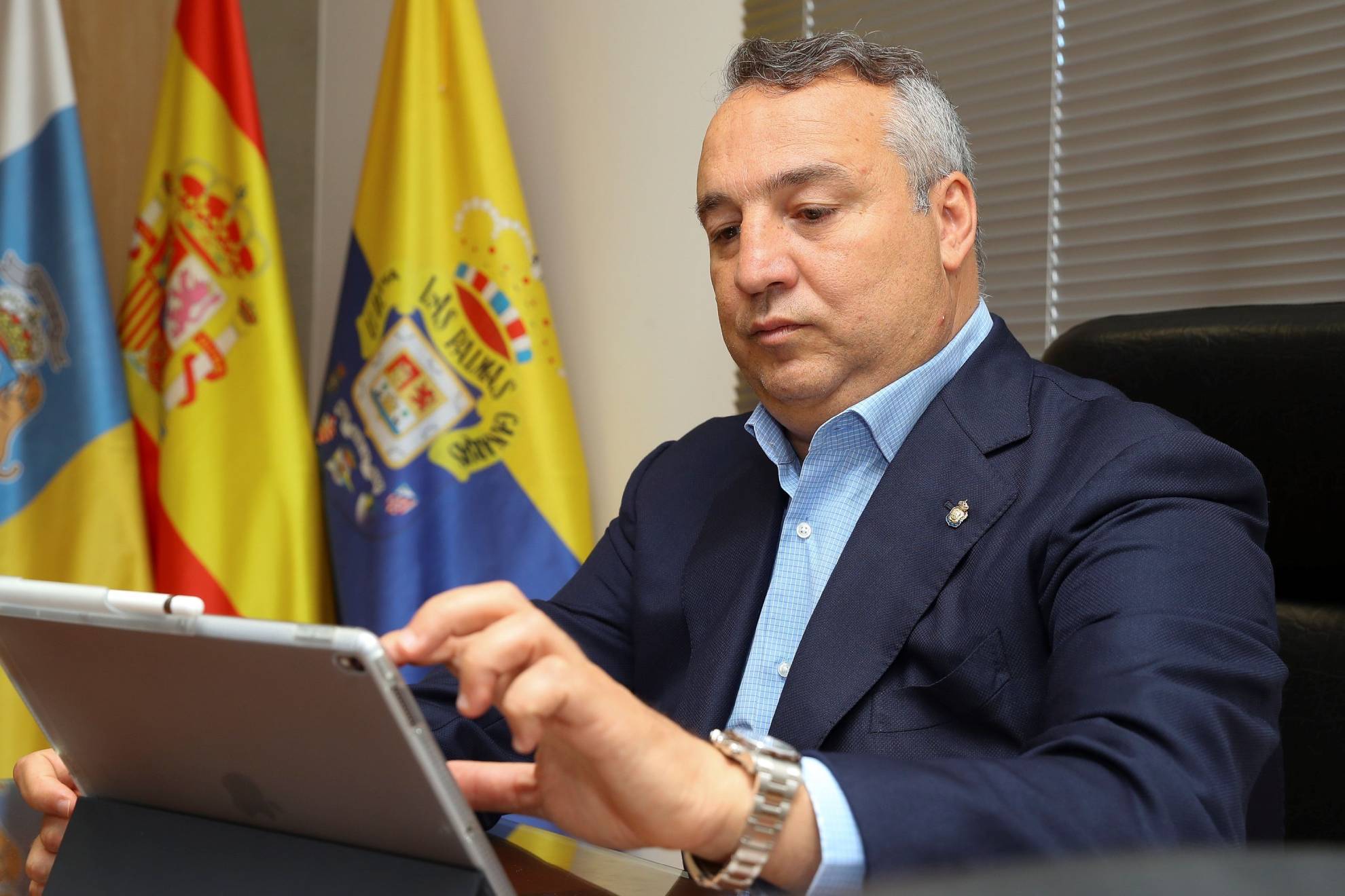 Miguel Ángel Ramírez, presidente de Las Palmas.