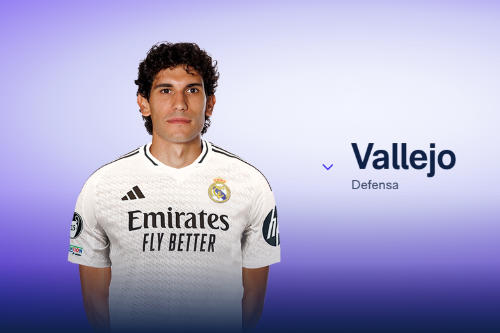 Vallejo, en la plantilla provisional del Real Madrid para la 24-25.